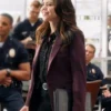 The Rookie S08 Alyssa Diaz Maroon Blazer