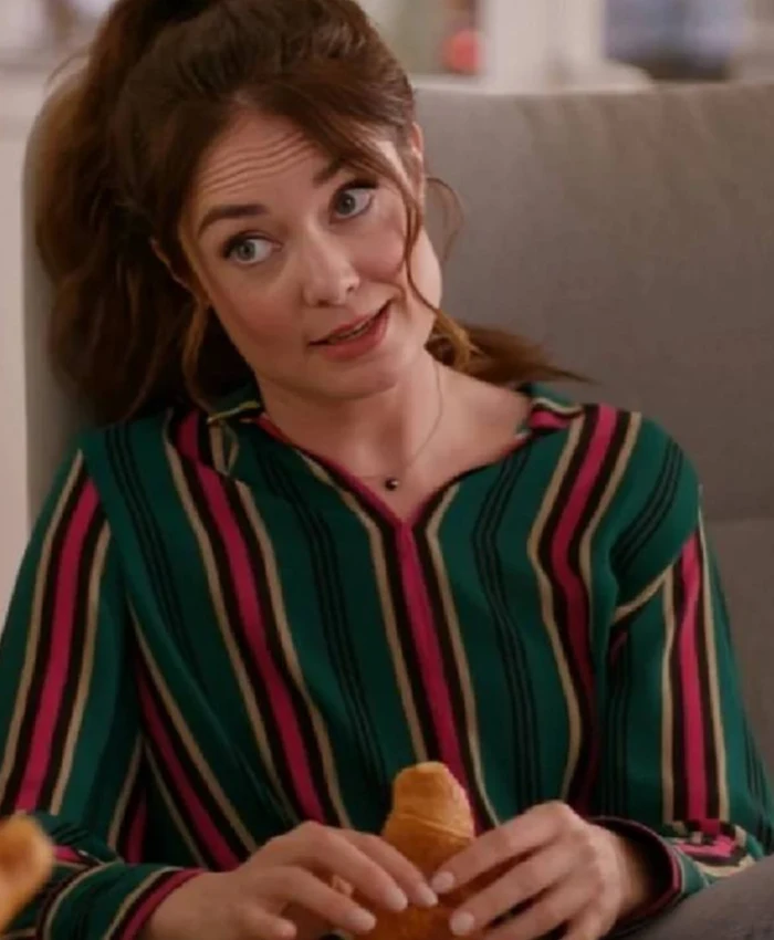 The Royal We 2025 Mallory Jansen Striped Shirt