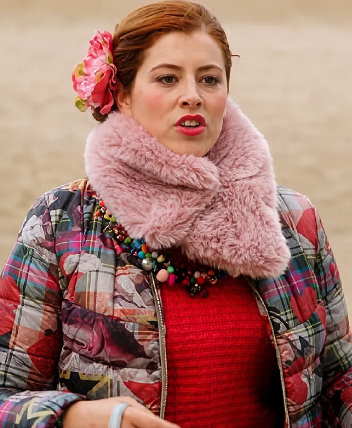 The Royals S01 Lydia Rose Bewley Puffer Jacket Multicolor
