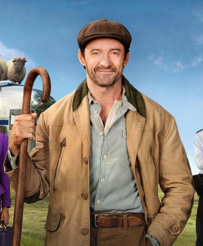 Hugh Jackman The Sheep Detectives Brown Coat
