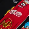 The Simpsons x Shoe Palace Duff Man Black And Red Cotton Racing Bomber Jacket