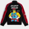 The Simpsons x Shoe Palace Duff Man Black And Red Racing Bomber Jacket