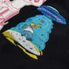 The Simpsons x Shoe Palace Lard Lad Donuts Black Work Cotton Jacket