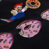 The Simpsons x Shoe Palace Lard Lad Donuts Black Work Jacket