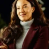The Snow Must Go On Heather Hemmens Maroon Coat