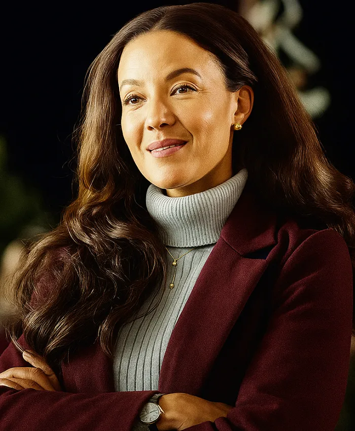 The Snow Must Go On Heather Hemmens Maroon Coat