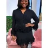 The Social 2025 Andrea Bain Knit Fringe Jacket