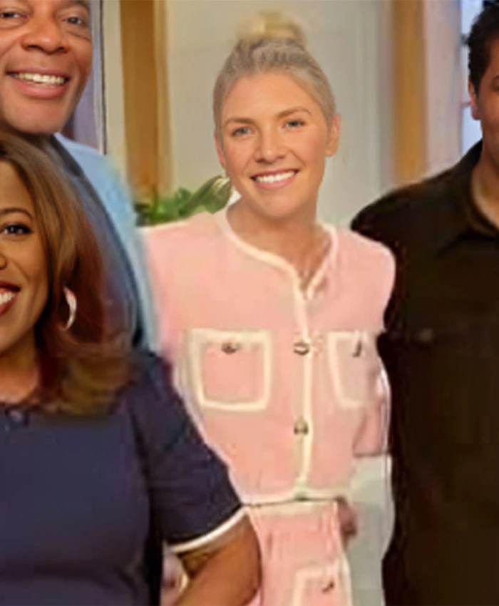 The Talk Amanda Kloots Pink Jacket