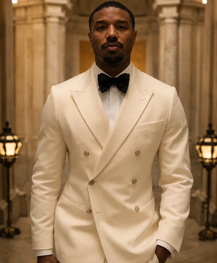The Thomas Crown Affair 2027 Michael B. Jordan White Blazer