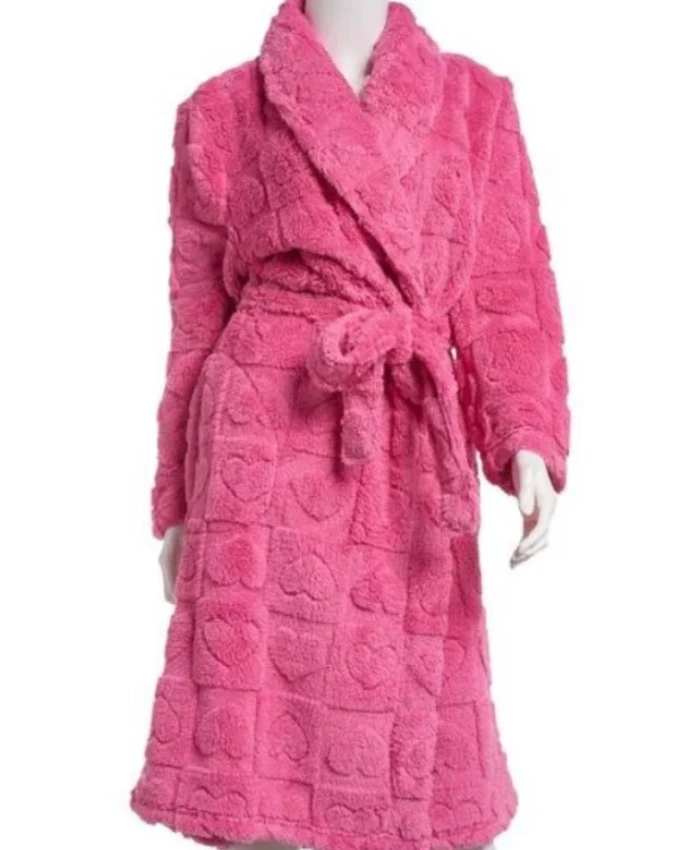 The Thundermans Undercover 2025 Pink Fuzzy Hearts Robe - Image 2