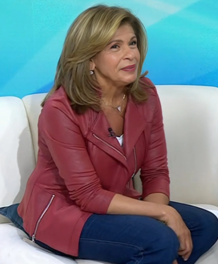 Hoda Kotb The Today Show Burgundy Jacket