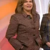 The Today Show Hoda Kotb Brown Plaid Blazer