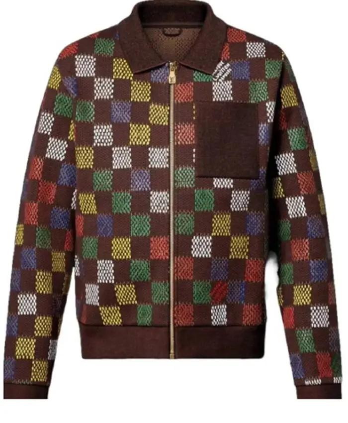 The Today Show Kevin Hart Checkered Knit Jacket