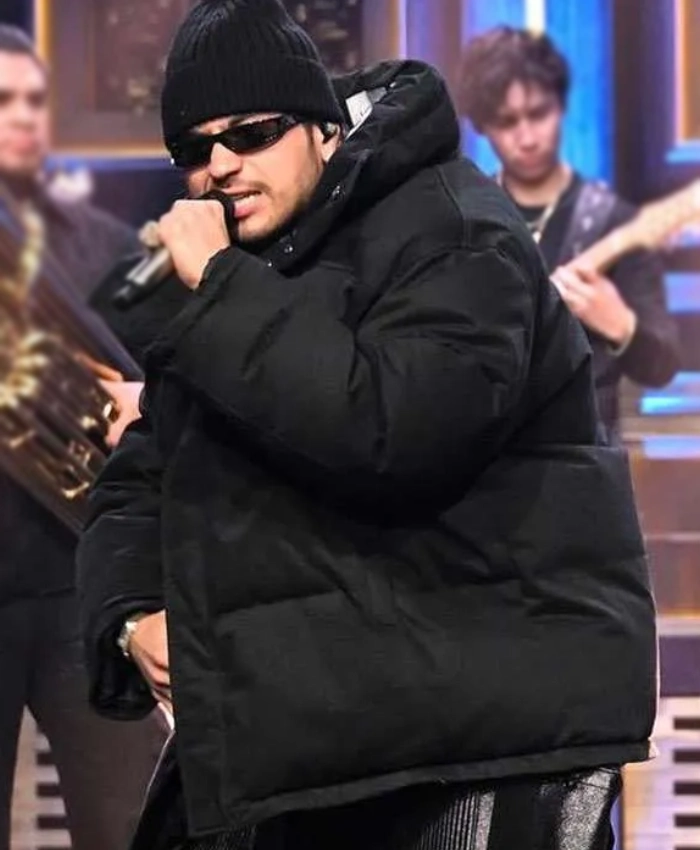 The Tonight Show S13 Jesus Ortiz Paz Black Puffer Jacket - Image 2