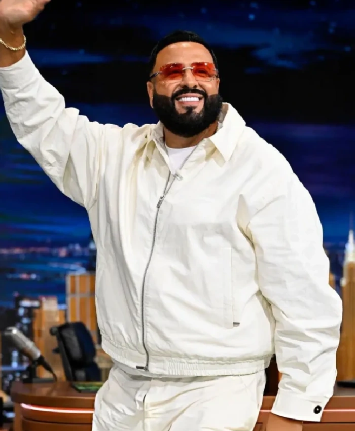 The Tonight Show Starring Jimmy Fallon DJ Khaled White Bomber Jacket