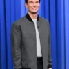 The Tonight Show Starring Jimmy Fallon Heisman Trophy Grey Cotton Bomber Jacket