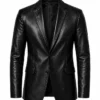 The Tonight Show Starring Jimmy Fallon Travis Scott Black Leather Blazer