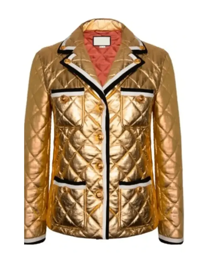 The Traitors US S04 Dorinda Medley Quilted Leather Jacket - Image 2