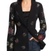 The View 2025 Joy Behar Floral Black Blazer