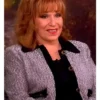 The View 2025 Joy Behar Grey And Black Contrast Trim Jacket