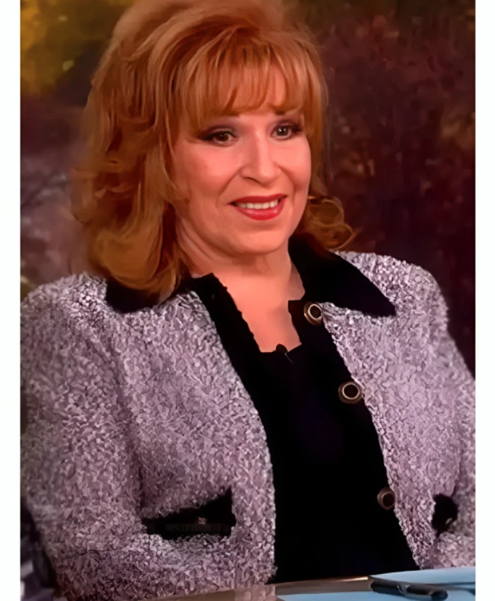 The View 2025 Joy Behar Grey And Black Contrast Trim Jacket