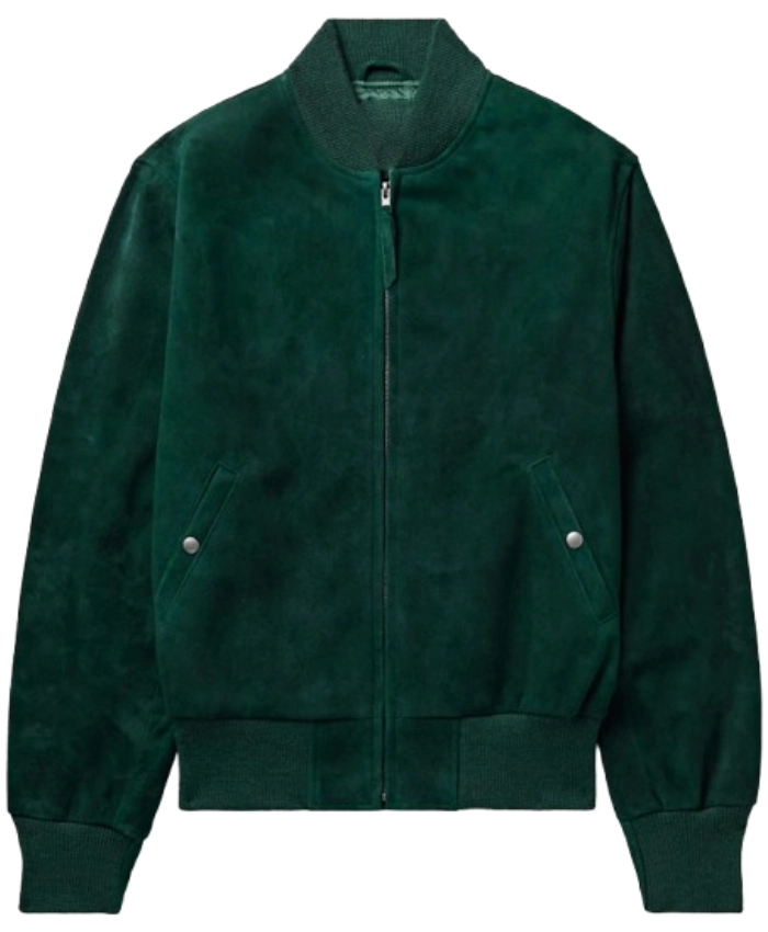 Michael Buble The Voice S28 Green Suede Jacket - Image 2