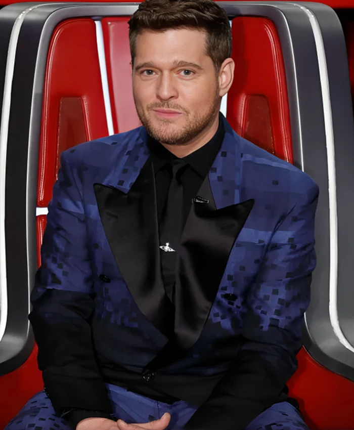 The Voice S26 Michael Buble Semi Finals Eliminations Colorblock Suit