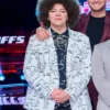 The Voice S26 Shye Face White Print Blazer