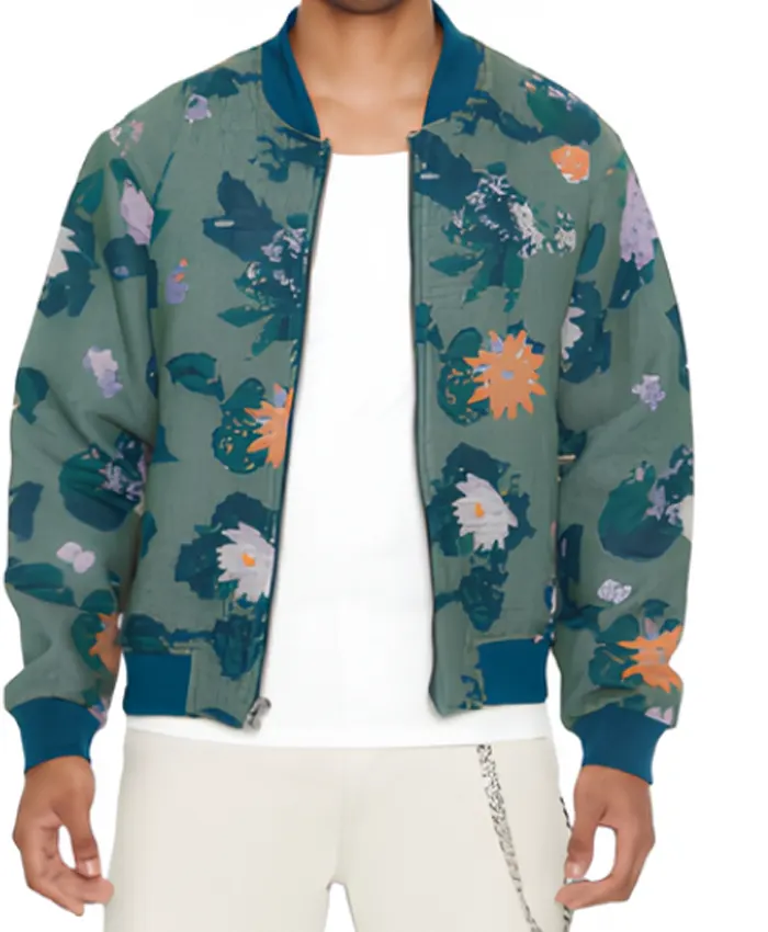 The Voice S27 Jay Ammo Floral Bomber Jacket - Image 2