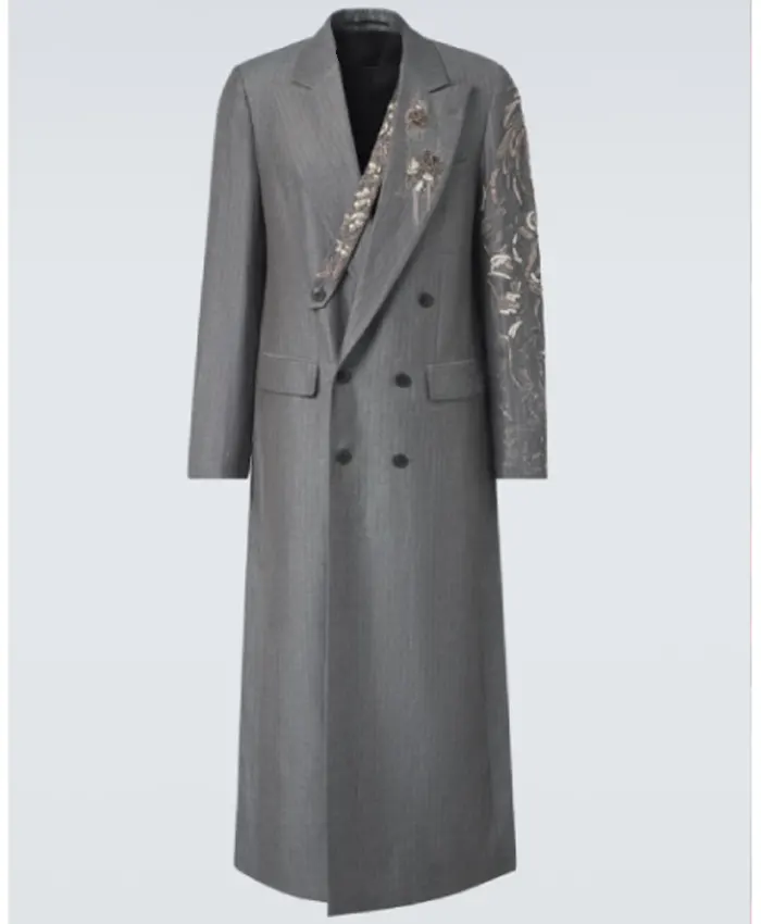 The Voice S27 John Legend Grey Embellished Coat - Image 2