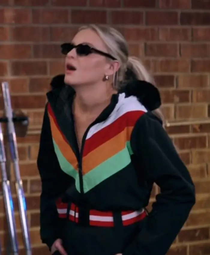 The Voice S27 Kelsea Ballerini Stripe Black Ski Suit
