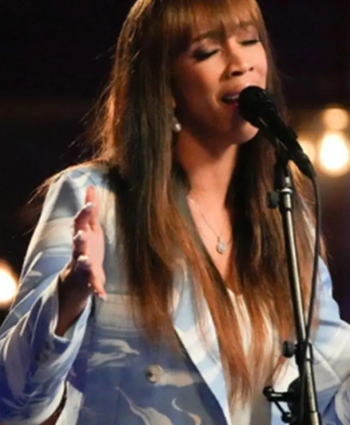The Voice S27 Nell Simmons Marble Print Blazer