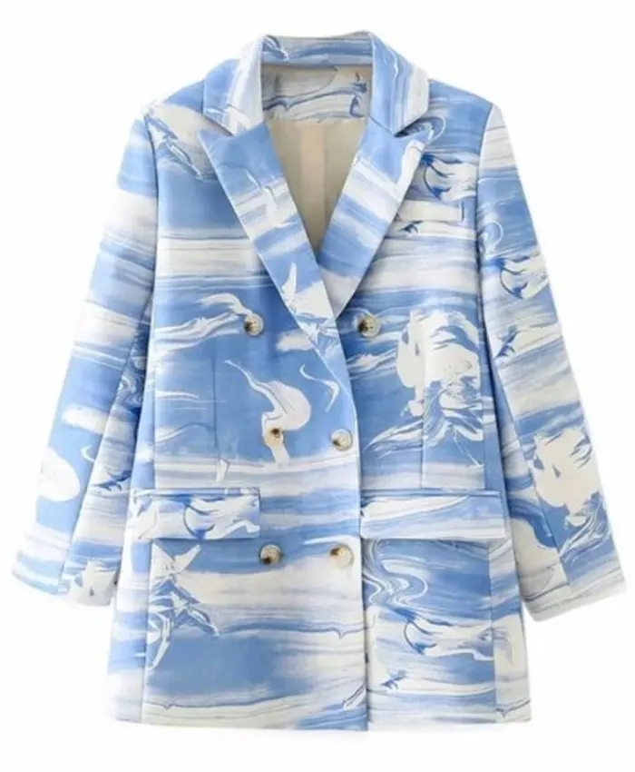 The Voice S27 Nell Simmons Marble Print Blazer - Image 2
