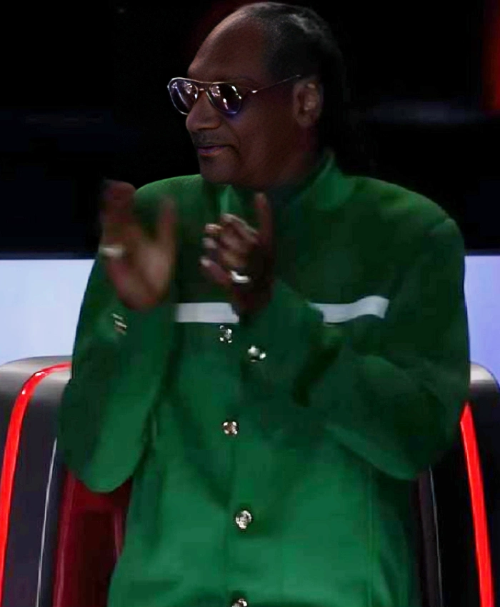 The Voice S28 Snoop Dogg Green Coat - Image 3