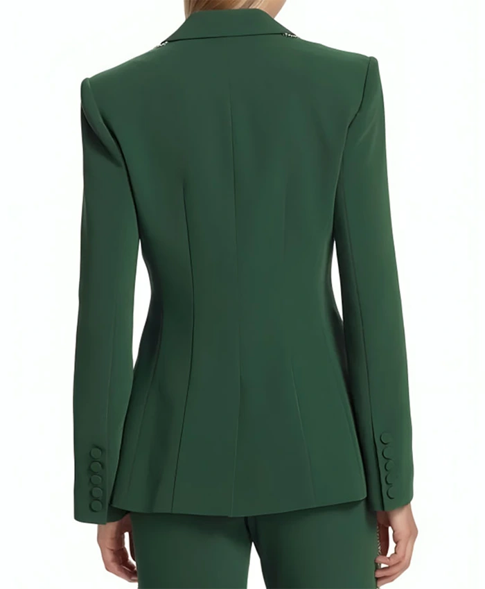 The Voice Season 26 Reba McEntire Green Fringe Embellished Blazer