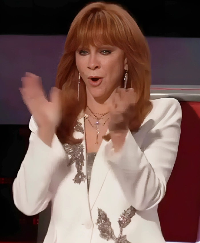 Reba McEntire The Voice S28 Floral Embellished Blazer - Image 2