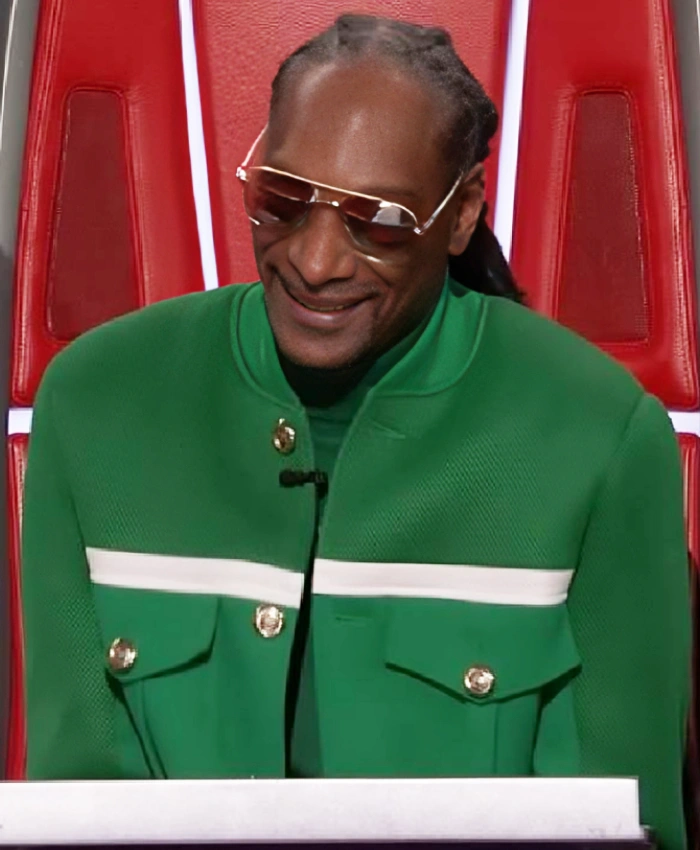 The Voice S28 Snoop Dogg Green Coat - Image 2