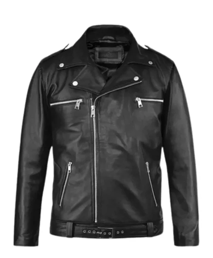The Walking Dead Negan Black Biker Jacket