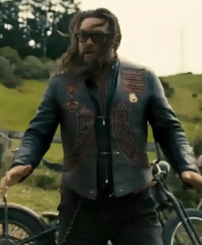 The Wrecking Crew 2026 Jason Momoa Leather Vest