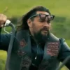 The Wrecking Crew Jason Momoa Leather Vest Closeup