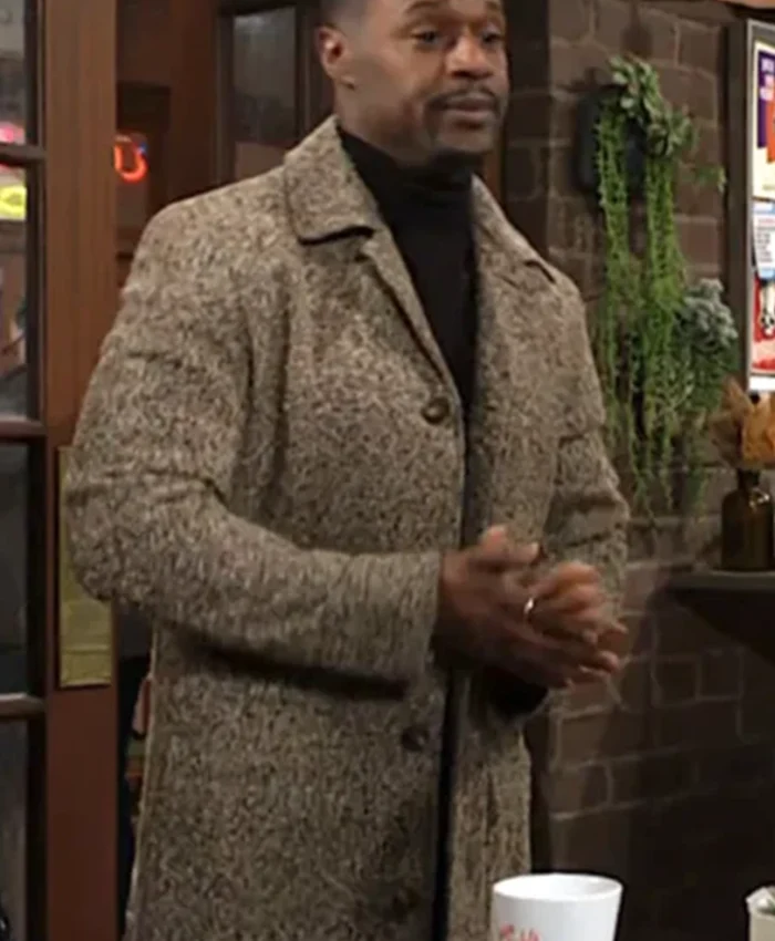 The Young And The Restless 2025 Damian Kane Brown Tweed Coat