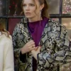 The Young And The Restless Tessa Porter Snakeskin Leather Coat