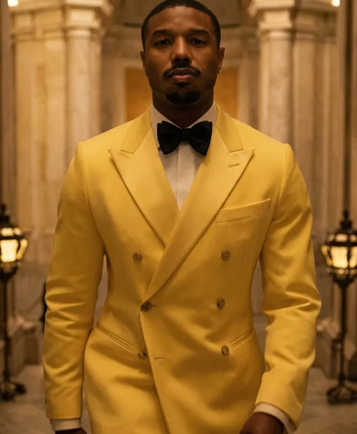 Thomas Crown 2027 Michael B. Jordan Double-Breasted Blazer