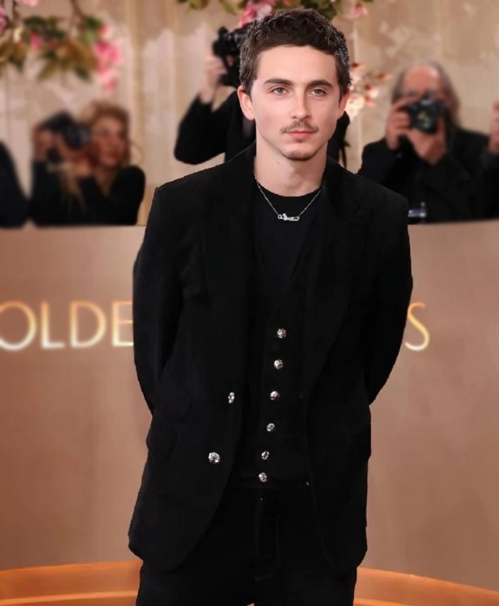 Timothee Chalamet 83rd Golden Globe Awards Black Blazer