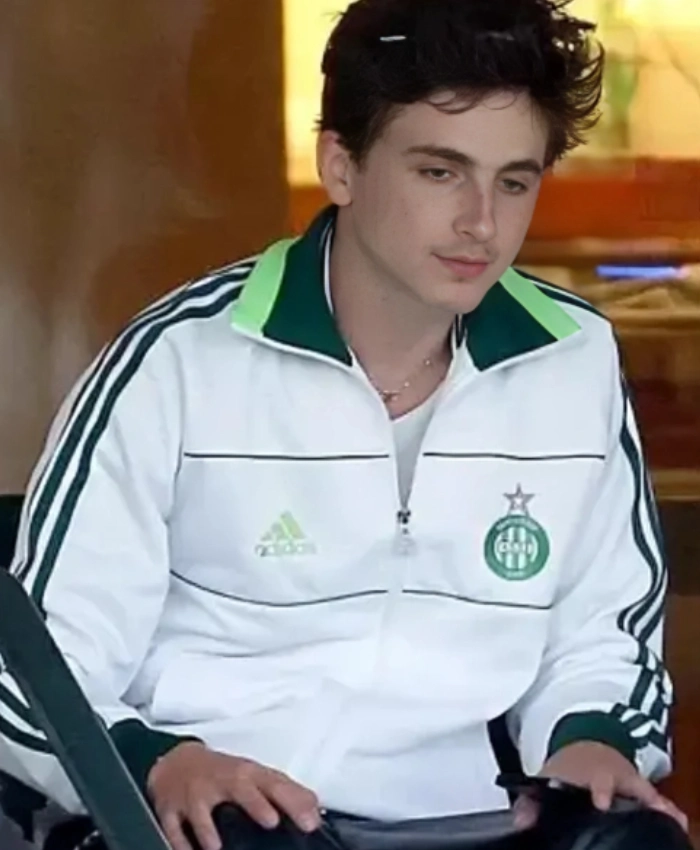 Timothee Chalamet Adidas Saint Etienne White Track Jacket