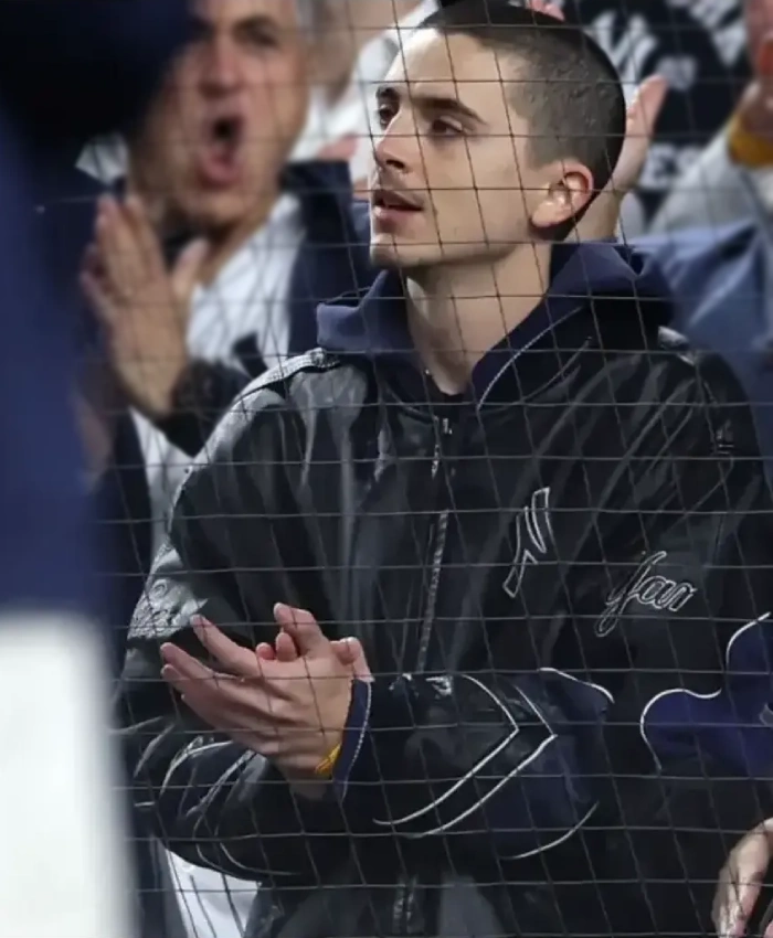 American League Division Series Timothee Chalamet Black Jacket