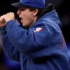 Timothee Chalamet Blue NY Knicks Hooded Jacket