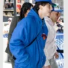 Timothee Chalamet NY Knicks Hooded Blue Jacket