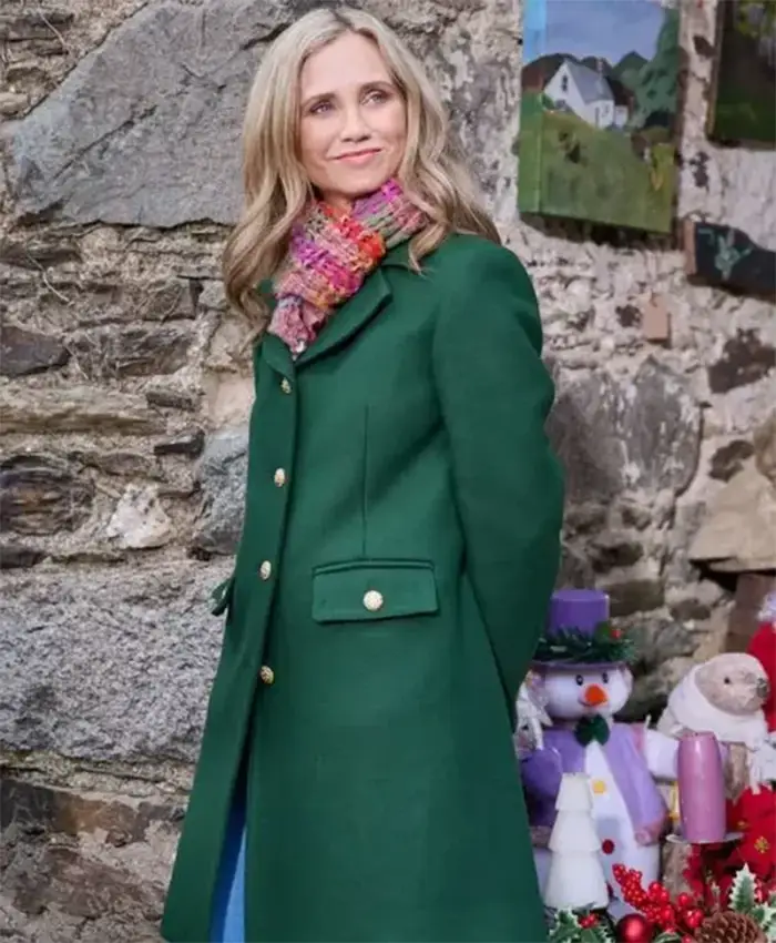 Tis The Season To Be Irish Fiona Gubelmann Green Wool Coat