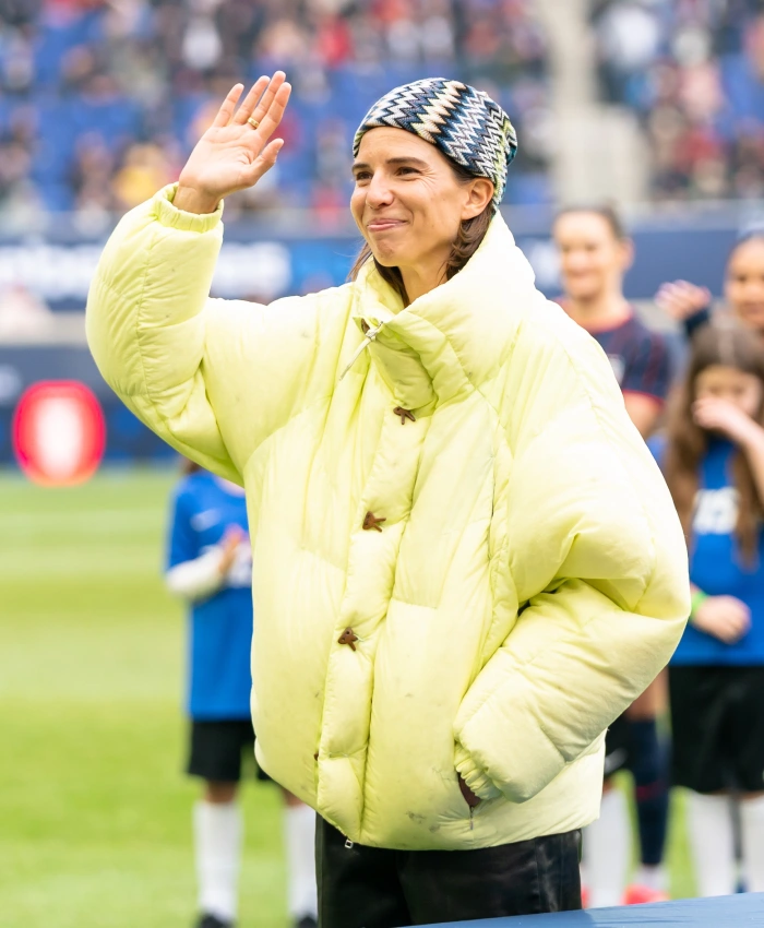 Tobin Heath SheBelieves Cup 2026 Neon Yellow Jacket
